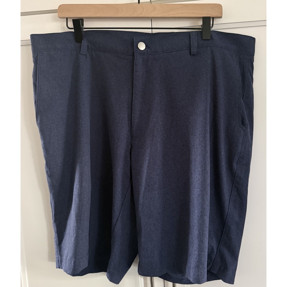 Peter Millar Shackleford Performance Hybrid Golf Shorts Mens 36 Blue Skulls